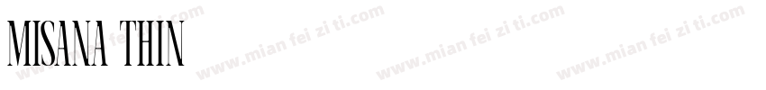 misana thin字体转换